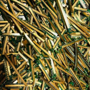 Trimmed Gold RAM Fingers For Gold Recovery